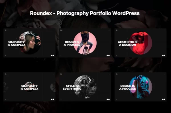 Roundex Photography Portfolio WordPress 1.0 GPL Theme