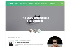 Rowsy WordPress Blog Theme 1.1 GPL Theme