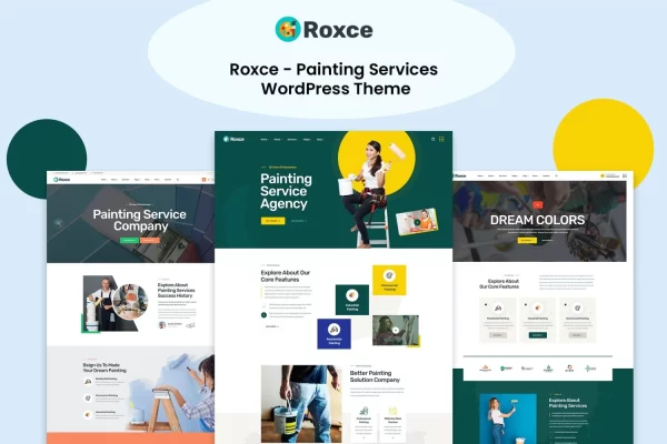 Roxce Painting Services WordPress Theme 1.2 GPL Theme