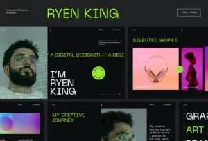 Ryen King Personal CV/Resume WordPress Theme 1.0.0 GPL Theme