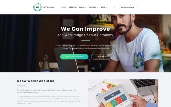 SEOMarket SEO Website WordPress Theme 1.0.1 GPL Theme