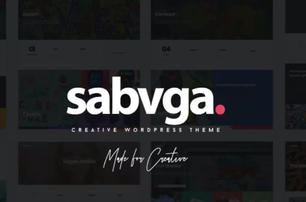 Sabvga Modern Creative Portfolio Theme 1.3 GPL Theme