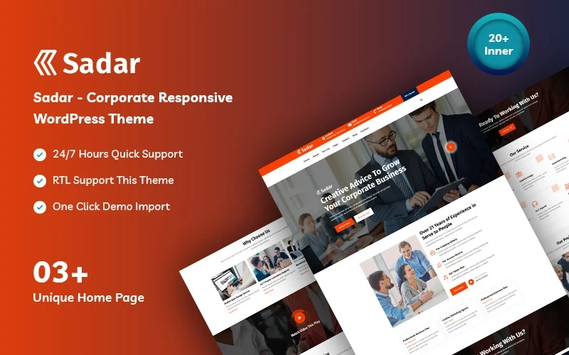 Sadar Corporate Business WordPress Theme 1.0.0 GPL Theme 1 Sadar Corporate Business WordPress Theme 1.0.0 GPL Theme