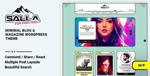 Salla Blog Magazine WordPress Theme 1.0.5 GPL Theme