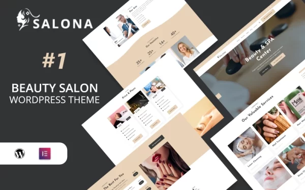 Salona Nail spa, Massage spa and Salon WordPress Theme 1.0.0 GPL Theme