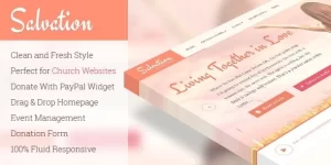 Salvation Responsive Church WordPress Theme 1.2.3 GPL Theme
