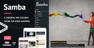 Samba Colored WordPress Theme 7.5 GPL Theme