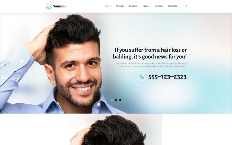 Samson Hair Recovery Clinic WordPress Theme 1.0.0 GPL Theme 1 Samson Hair Recovery Clinic WordPress Theme 1.0.0 GPL Theme
