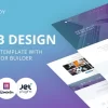 Sandy Web Design Website Template with Elementor Builder WordPress Theme 1.0.1破解版主题