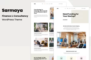 Sarmaya – Finance Consultancy WordPress Theme 1.0.4 GPL Theme