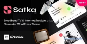 Satka Satellite TV Internet Provider WordPress Theme 1.08 GPL Theme