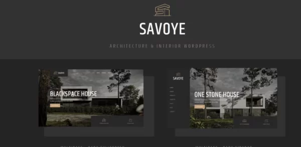 Savoye Architecture Interior WordPress Theme 1.0 GPL Theme