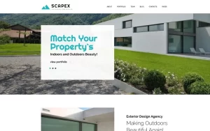 Scapex Exterior Designer Portfolio WordPress Theme 1.0.0 GPL Theme