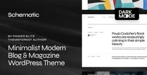 Schematic Minimalist Blog Magazine WordPress Theme 1.0.3 GPL Theme