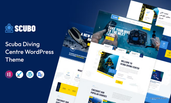 Scubo Scuba Diving Centre WordPress Theme 1.0 GPL Theme