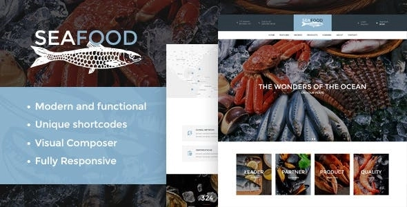 Seafood Company Fish Restaurant WordPress Theme 1.4 GPL Theme 1 Seafood Company Fish Restaurant WordPress Theme 1.4 GPL Theme
