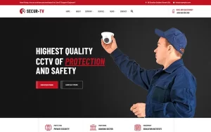 Securtv CCTV and Security WordPress Theme 1.0.0 GPL Theme