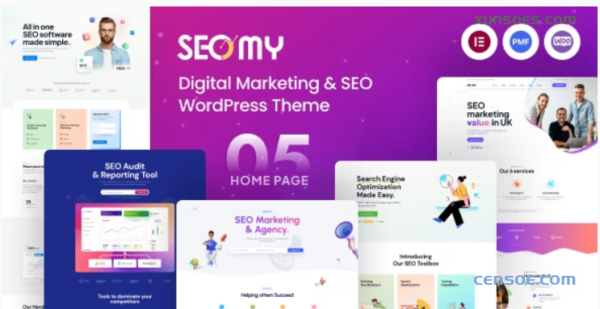 Seomy Digital Marketing SEO Agency WordPress Theme + RTL 1.0.6 GPL Theme