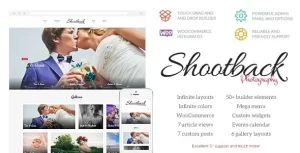 Shootback Retina Photography WordPress Theme | Photography 1.1.5 GPL Theme