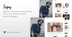 Signy A Personal Blog WordPress Theme 1.8 GPL Theme