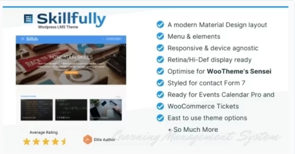 Skillfully A Learning Management System (LMS) Theme 2.0.4 GPL Theme