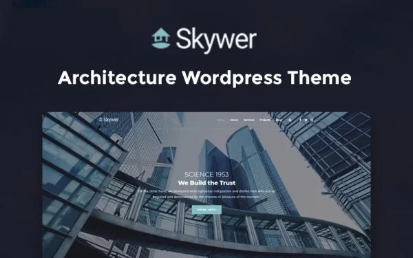 Skywer Architecture Multipurpose Modern WordPress Elementor Theme WordPress Theme 1.0.0 GPL Theme