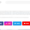 Social followers bar for WordPress 1.2.5破解版插件