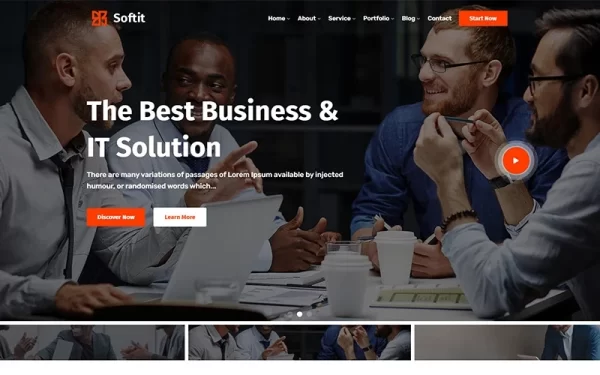 Softit IT Solution Services and Technology WordPress Theme 1.0.1 GPL Theme