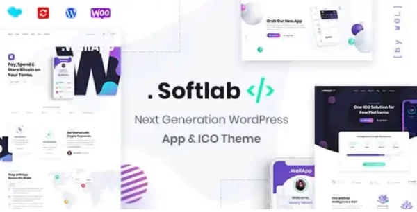 Softlab Startup and App WordPress Theme 1.3.4 GPL Theme
