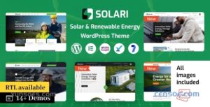 Solari Ecology Solar Energy WordPress Theme 1.1.5 GPL Theme