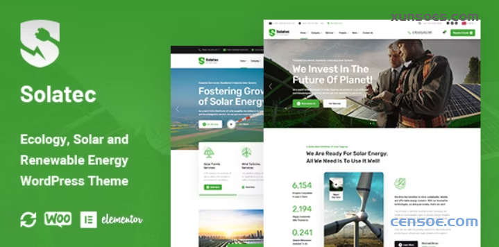 Solatec Ecology Solar Energy WordPress Theme 2.0.5 GPL Theme 1 Solatec Ecology Solar Energy WordPress Theme 2.0.5 GPL Theme