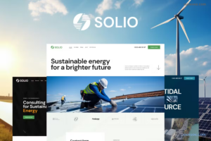 Solio stylish responsive WordPress theme 1.0.0 GPL Theme