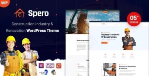 Spero Construction Industry WordPress Theme 1.1 GPL Theme