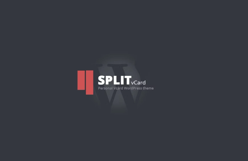 Split : WordPress CV/Vcard Template 1.0 GPL Theme 1 Split : WordPress CV/Vcard Template 1.0 GPL Theme