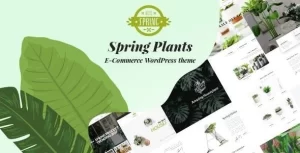 Spring Plants Gardening Houseplants WordPress Theme 2.9 GPL Theme