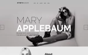 Stargaze Media Celebrity Responsive WordPress Theme 1.0.0 GPL Theme