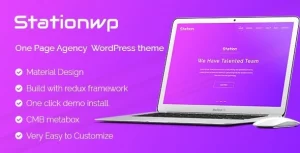 StationWP Agency WordPress theme 1.2 GPL Theme