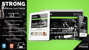 Strong – Sports Center WordPress Theme 1.09 GPL Theme