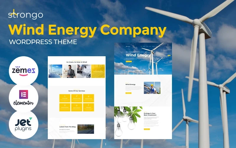 Strongo Wind Solar Energy WordPress Theme 1.0.1 GPL Theme 1 Strongo Wind Solar Energy WordPress Theme 1.0.1 GPL Theme