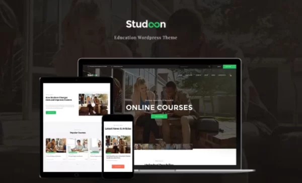 Studeon Education WordPress theme 1.1.9 GPL Theme