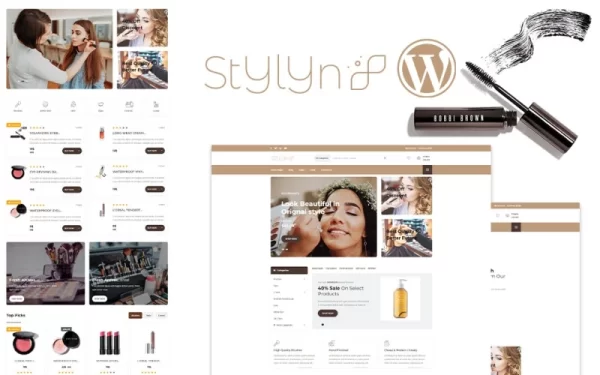Stylyn Cosmetic And Beauty Shop WordPress Theme 1.0.0 GPL Theme