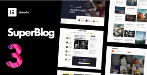 SuperBlog Powerful Blog Magazine Theme 3.6 GPL Theme