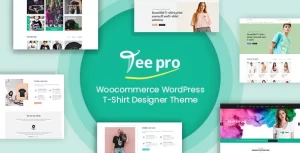 TEEPRO Woocommerce Custom T-Shirt Designer WordPress Theme 3.7.2 GPL Theme