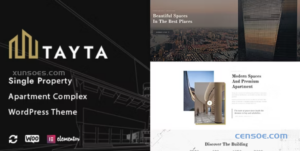 Tayta Single Property Apartment Complex Theme 1.1.5 GPL Theme