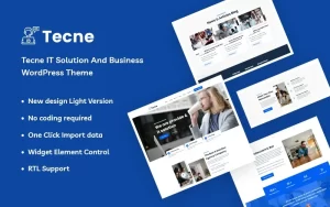 Tecne IT Solution And Business WordPress Theme 1.0.0 GPL Theme