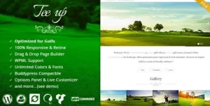 Tee Up Elegant Golf WordPress Theme 1.6 GPL Theme