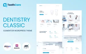 TeethCare Dentistry Classic WordPress Elementor Theme WordPress Theme 1.0.0 GPL Theme