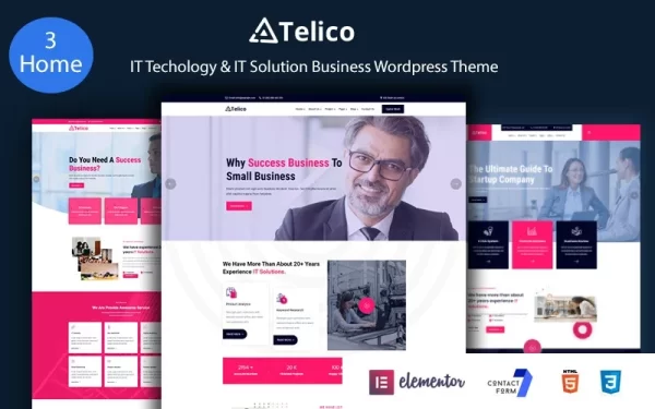 Telico IT Technology IT Solutions Business WordPress Theme 2.0.0 GPL Theme