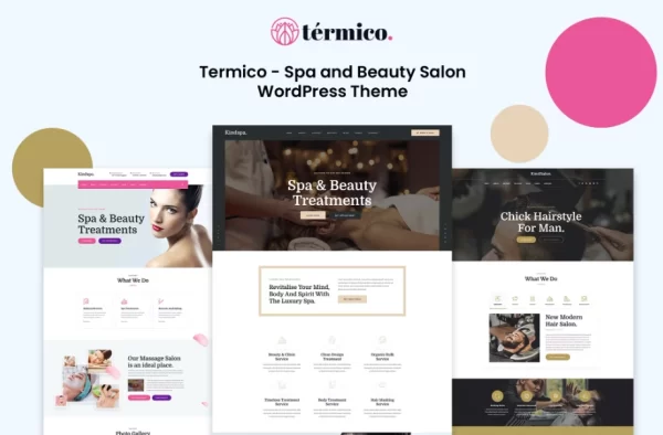 Termico Spa and Beauty Salon WordPress Theme 1.0.9 GPL Theme