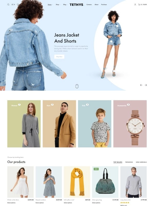 Tethys eCommerce fashion and minimalism template 1.3.1 GPL Theme 1 Tethys eCommerce fashion and minimalism template 1.3.1 GPL Theme